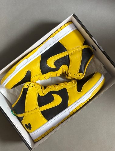 【🌼G-Dragon 같은 스타일】Wu-Tang x Nike Dunk High 옐로블랙 HJ4320-001 photo review