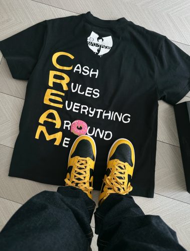 【🌼G-Dragon 같은 스타일】Wu-Tang x Nike Dunk High 옐로블랙 HJ4320-001 photo review