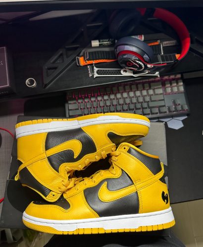 【🌼G-Dragon 같은 스타일】Wu-Tang x Nike Dunk High 옐로블랙 HJ4320-001 photo review