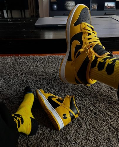【🌼G-Dragon 같은 스타일】Wu-Tang x Nike Dunk High 옐로블랙 HJ4320-001 photo review