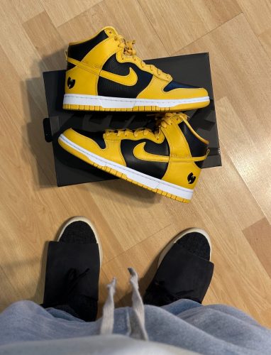 【🌼G-Dragon 같은 스타일】Wu-Tang x Nike Dunk High 옐로블랙 HJ4320-001 photo review