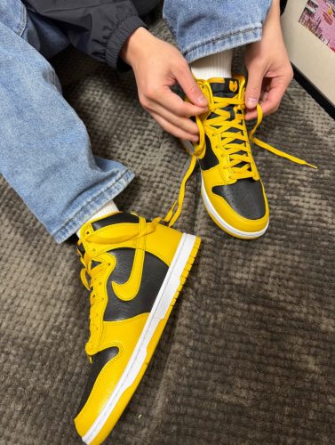 【🌼G-Dragon 같은 스타일】Wu-Tang x Nike Dunk High 옐로블랙 HJ4320-001 photo review