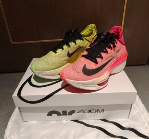 【🤩모던 더블 컬러】Nike Air Zoom Alphafly Next% 2 'Ekiden'  러닝화   연두색의 FQ8110-331 photo review